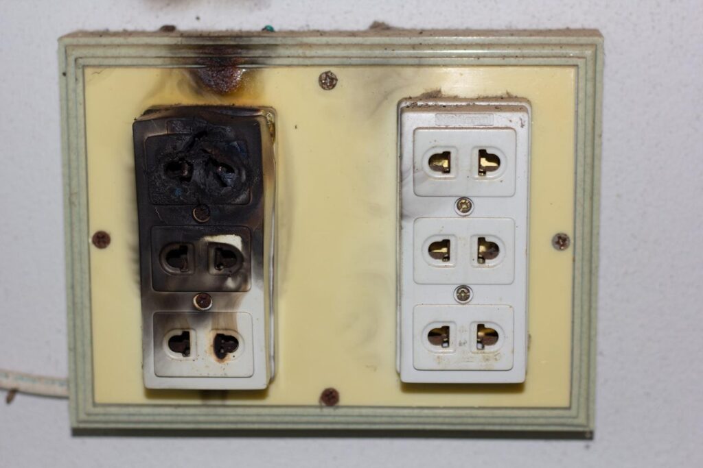 burnt-electrical-socket